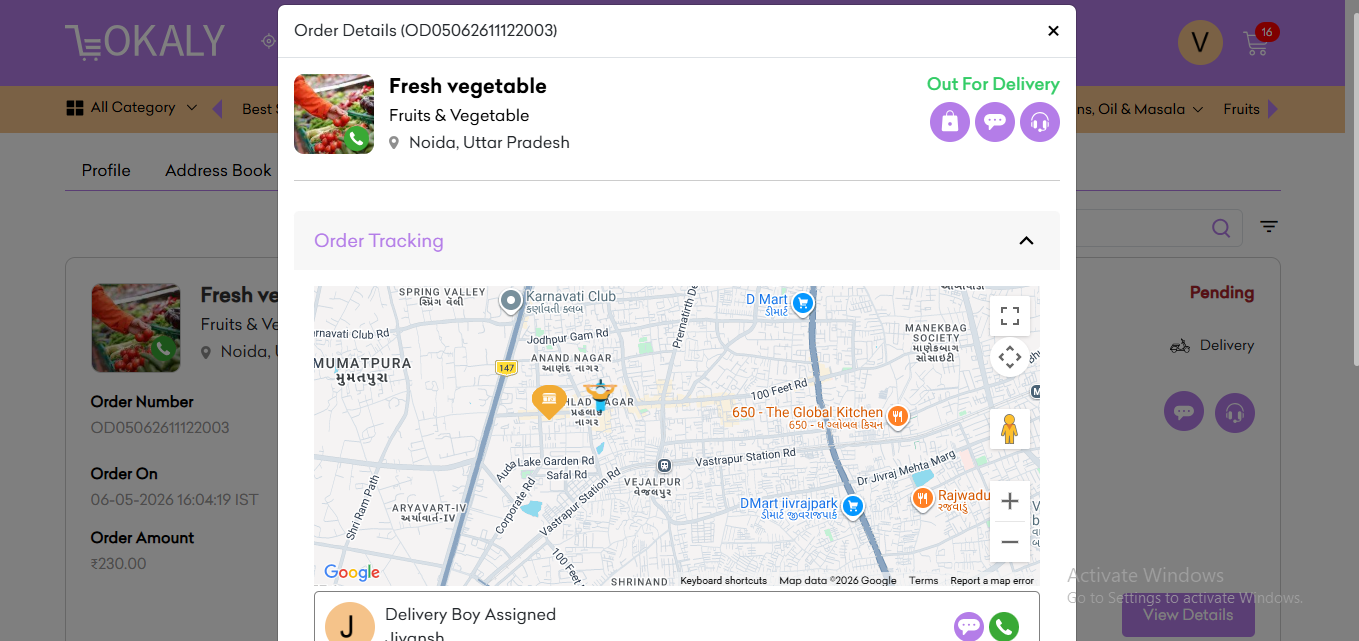 Live Tracking